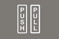 Set of Push Pull Decals for Doors and Public Spaces
