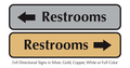 Restroom Directional Office Signs