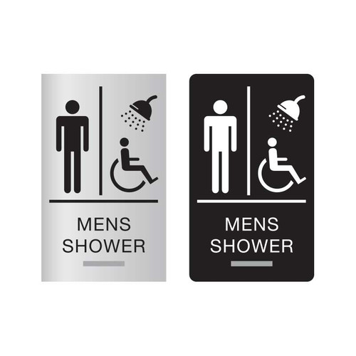 ADA Braille SHOWER Sign