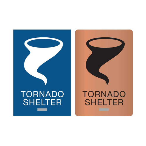 Tornado Shelter ADA Braille Signs