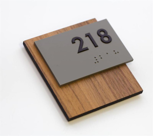 wooden, cool ADA Braille Office Signs - ADA Compliant Office Signs