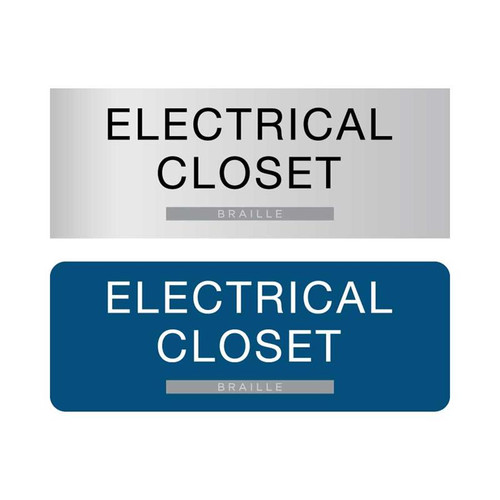 ADA Braille Electrical Closet Sign
