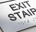 Exit Stairs ADA Braille Office Signs