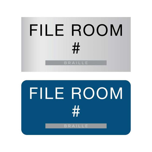 ADA File Rom Sign with Numbers