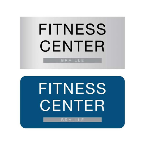 ADA Fitness Center Signs in Braille