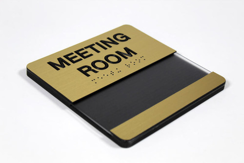 Interchangeable ADA Braille Sign