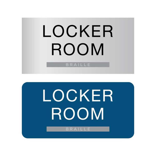 Locker Room ADA Braille Sign