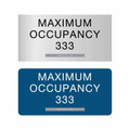 ADA Max Occupancy Number Sign