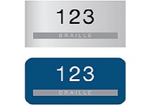 Number ADA Braille Sign