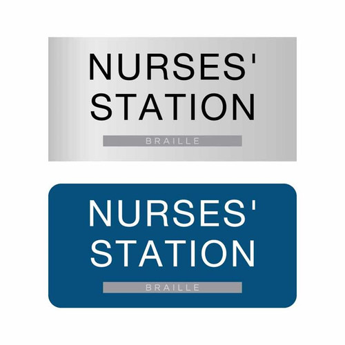 Nurses Station Sign ADA Braille