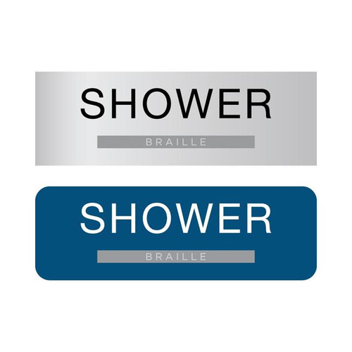 ADA Braille Shower Sign
