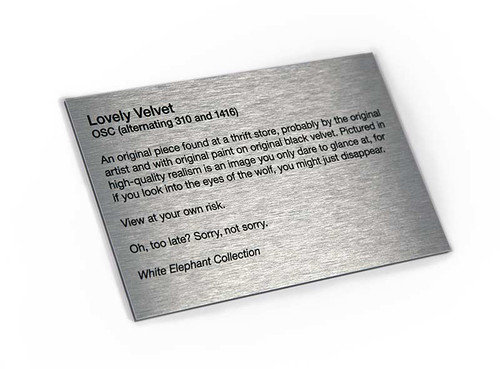 Art Gallery Plaque & Name Plate