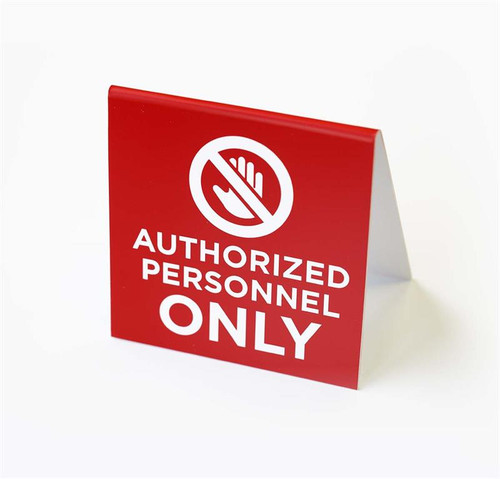 Authorized Personnel Only desk and Counter Signage - Professional Office Signs