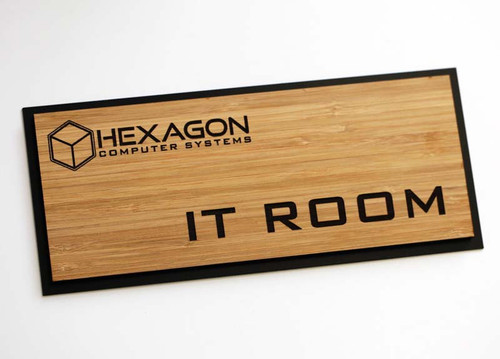 Slim Modern Bamboo Sign