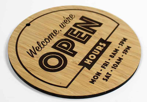 Bamboo Sign Business hours