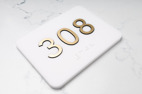 Premium Room Number Signs for Condo, Apartments or Luxury Hotel.