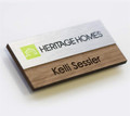 Wooden Name Badge