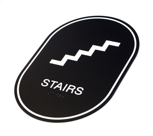 Premium ADA Stairs Signs - Custom Braille Signs