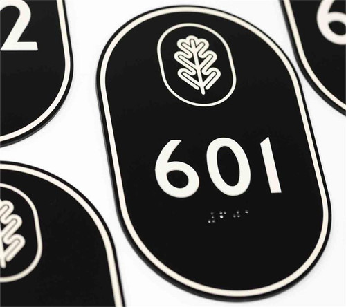 Professional Room Number Signs and Braille Wall Signs
