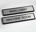Rectangular Nameplate with Square Corners for Offices