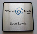 Brushed Metal Name Plate Signs