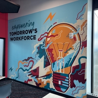 Custom Office Graphic Mural