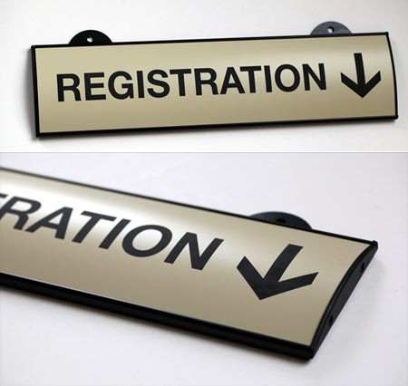 Hanging Wayfinding Signs - Interchangeable Insert Area