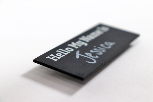 Chalk Board Name Badges - Cafe Name Tags
