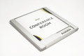 Sliding Availability Conference Room and Room Signs with Changing Name Plate area