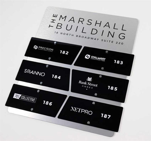 Indoor AND Outdoor Durable Directory - Contemporary Signs