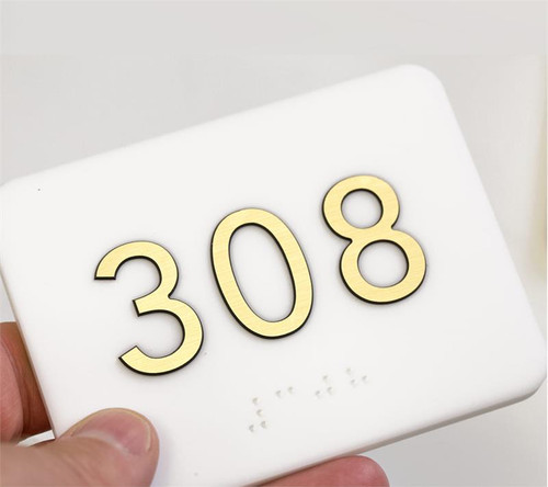 Premium Room Number Signs - Hotel Room Signs
