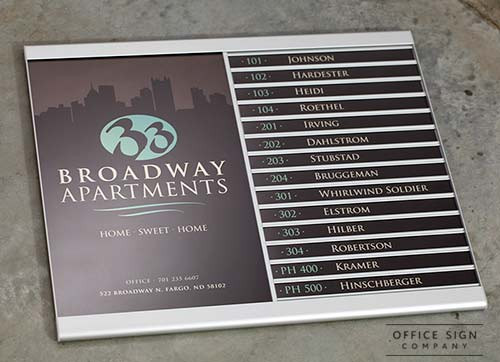 Architechural Wayfinding Directory Signs