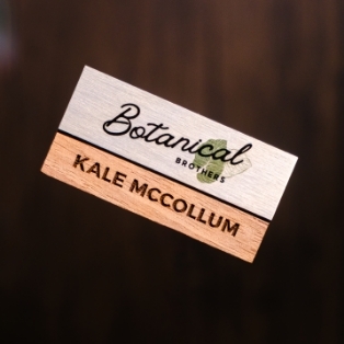 Botanical Name Tag Nameplate