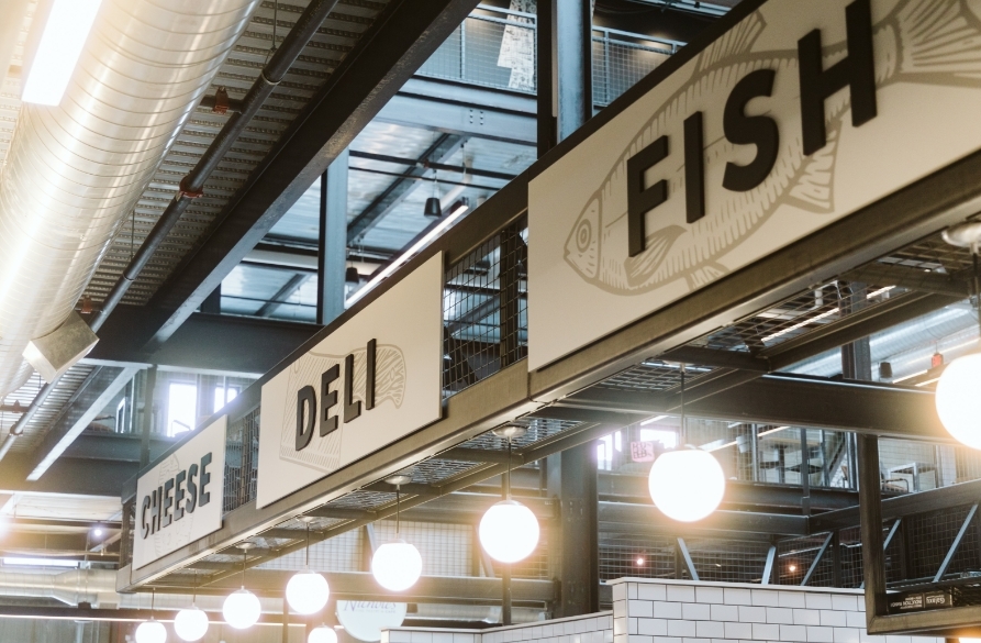 Large Hanging Sign for Market