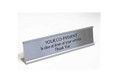 Desktop Name Plate (Satin Silver Frame)