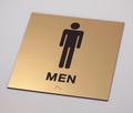 Men's Braille ADA Restroom Sign