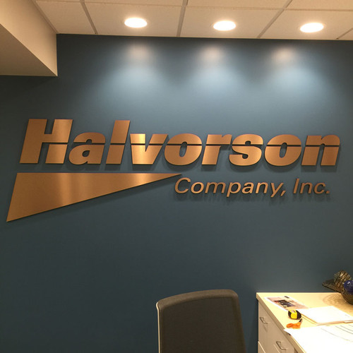 Dimensional PVC Letters with Chemetal and Laminate Overlay for Reception Signs