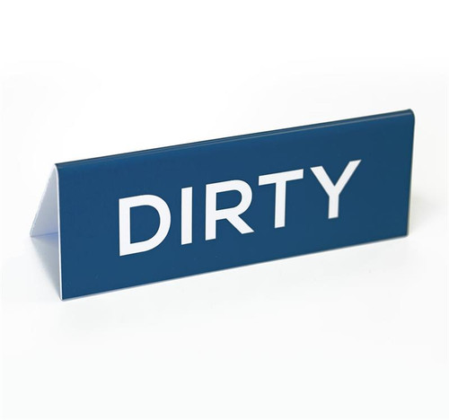 Clean / Dirty Counter Tent Sign