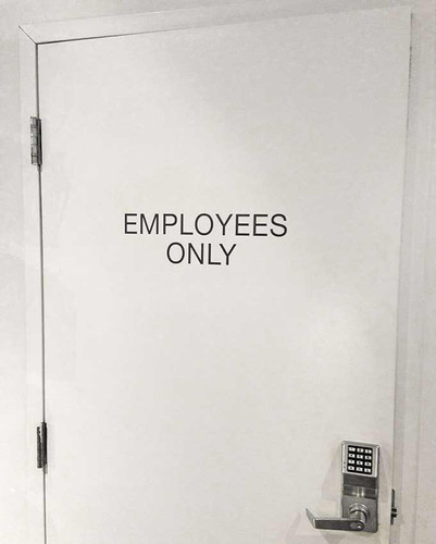 Vinyl Door Signs & Text