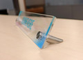 Brushed Metal Stand Offs for Desk Signs