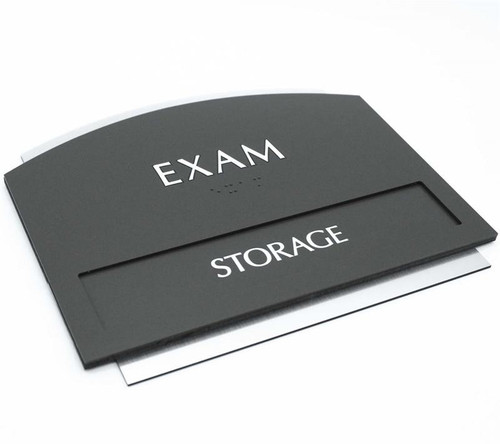 ADA Braille Office Signs with Single Insert Window - Echo Series