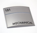 Curved Signs - Mechanical and Electrical Braille Office Signs