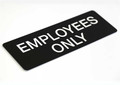 Employees Only Engraved Office Sign