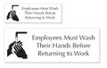 Employee Washroom Hand Washing Signs