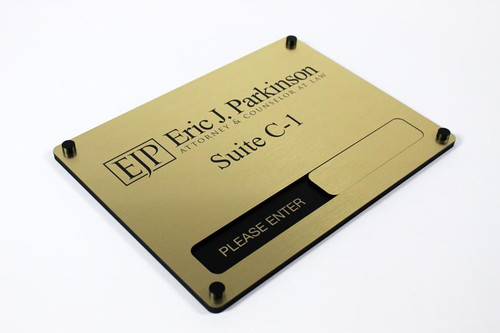 Suite Room Sign with Slider