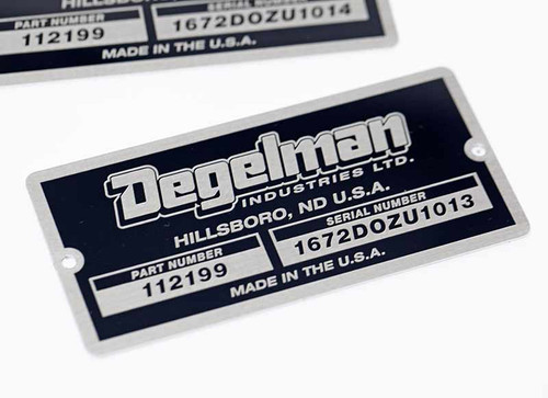 Equipment plates and ID plates