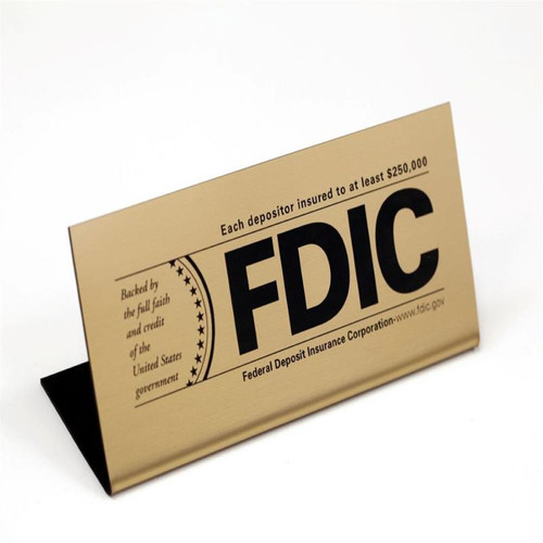 FDIC Desk Sign