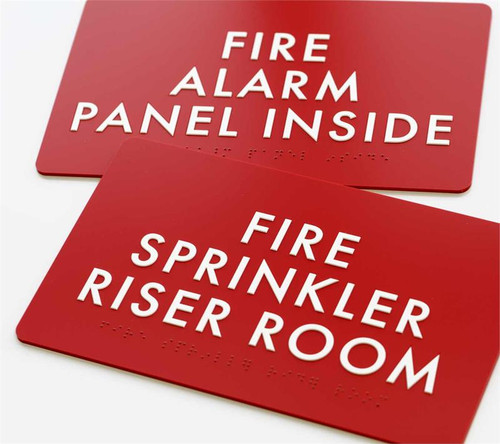 Fire Alarm ADA Signs and Sprinkler Room Signs