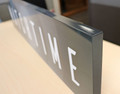 Clear Acrylic Sign with Flame Polished Edges