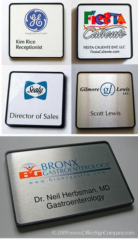 Full Color Office Sign Nameplate